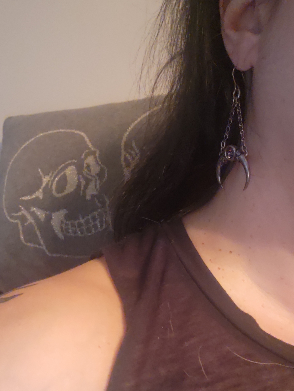 Martha Rotten Owl Moon earrings